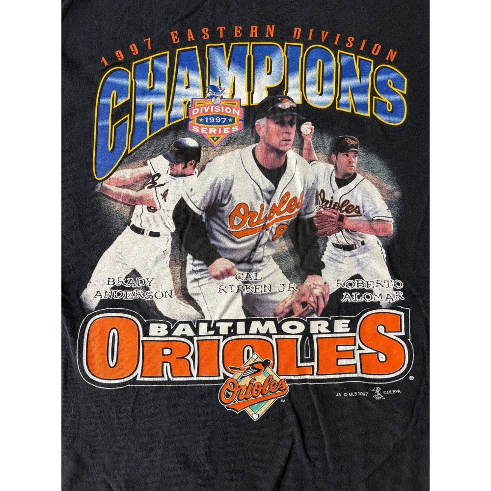 Baltimore Orioles Champions Shirt‎ Mens Black Medium Sports Attack Vintage 90s